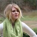 Light Green Cowl Scarf Cozy Capelet Deep Loop Scarf - Merino / Cashmere