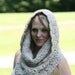 Alpaca Chunky Cowl Scarf Snood Scarf /The Playmouth/ in Beige