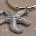 silver starfish keychain