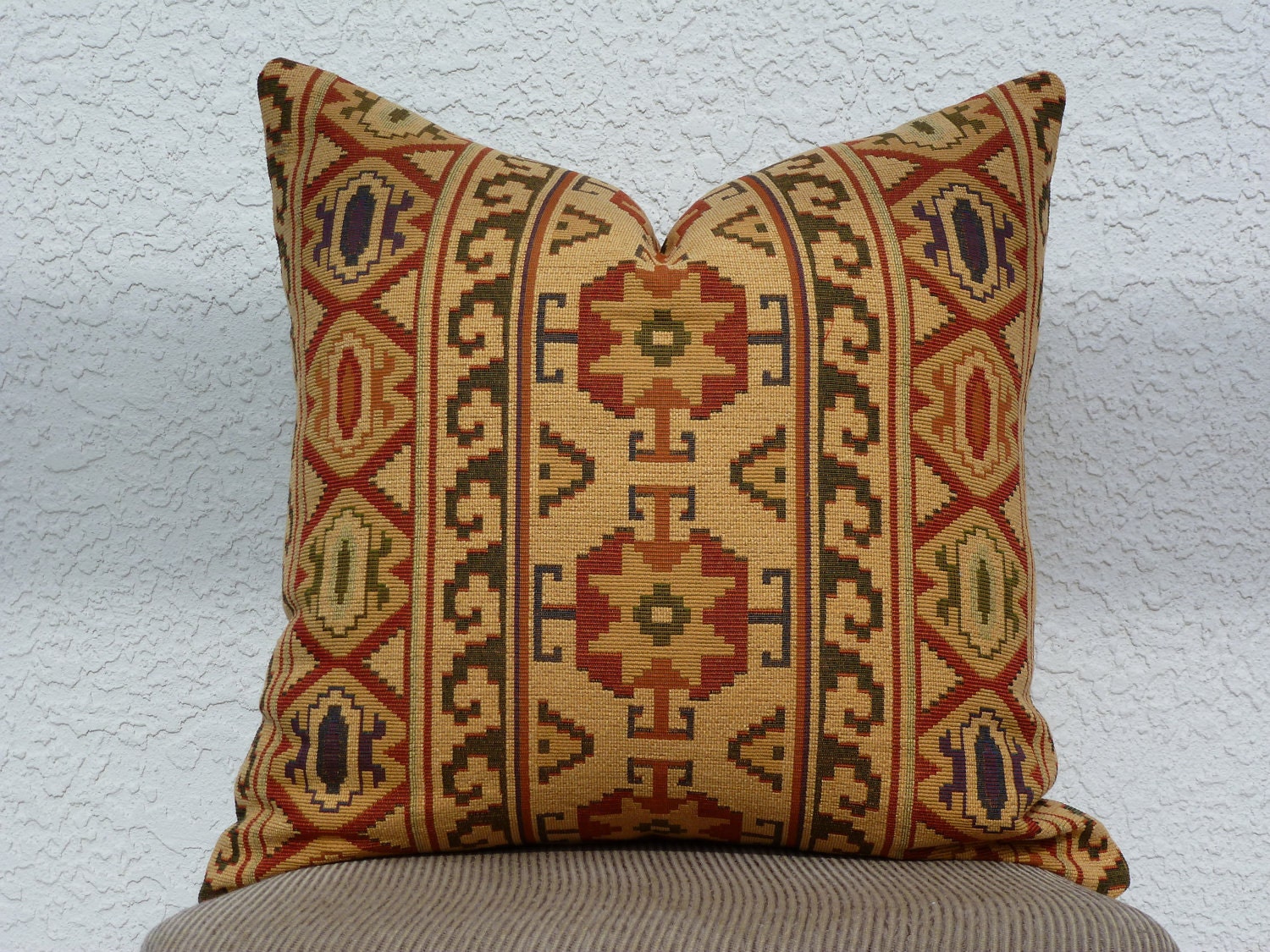 Throw Pillow Cover - Ralph Lauren Designer Upholstery Fabric - South Western