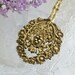 Cookie pastry tong brass vintage serving tongs ornate pattern