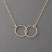 Double Link Eternity Gold Fill Necklace also in Silver