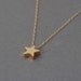 Tiny Gold Star Necklace also available in Silver