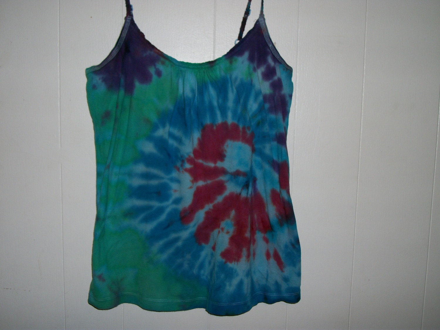 Tiedye Spaghetti Strap Top, Size M