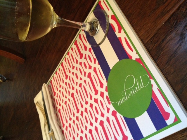 customized paper placemats - 50 sheets per pad