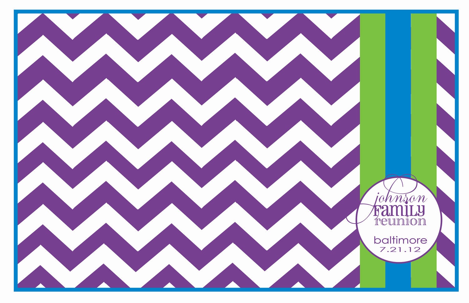 50 Customized Paper Placemats for Family Reunion