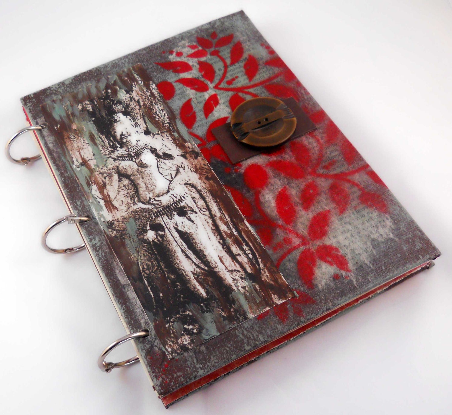Collage Art Journal with Canvas Covers: Global Eclectic - LovelyFever