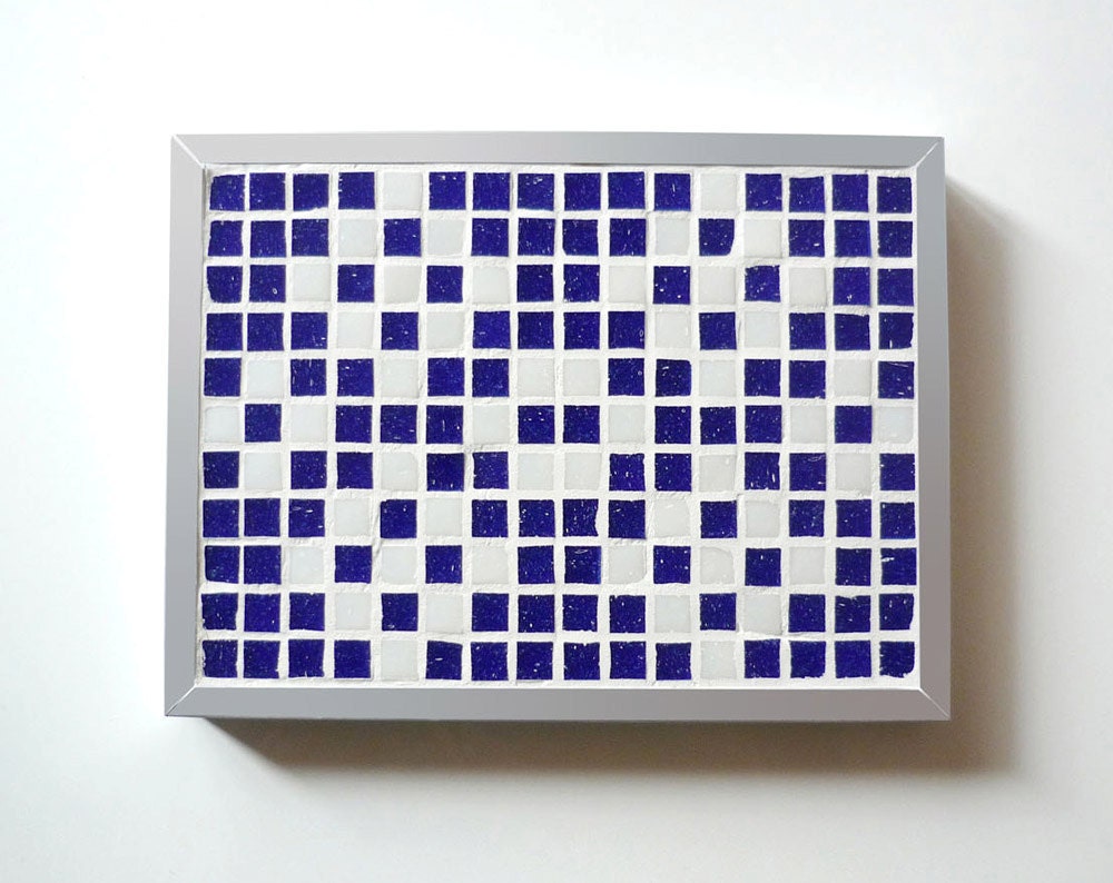 Trivet Blue Mosaic Tiles Pattern Kitchen Home Decor Table Mat FRIDA