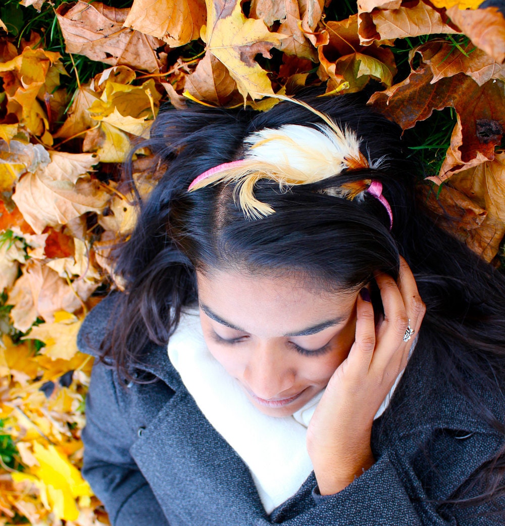 Fascinator Headband - Rooster, Pheasant, & Chicken Feathers - Alectrona