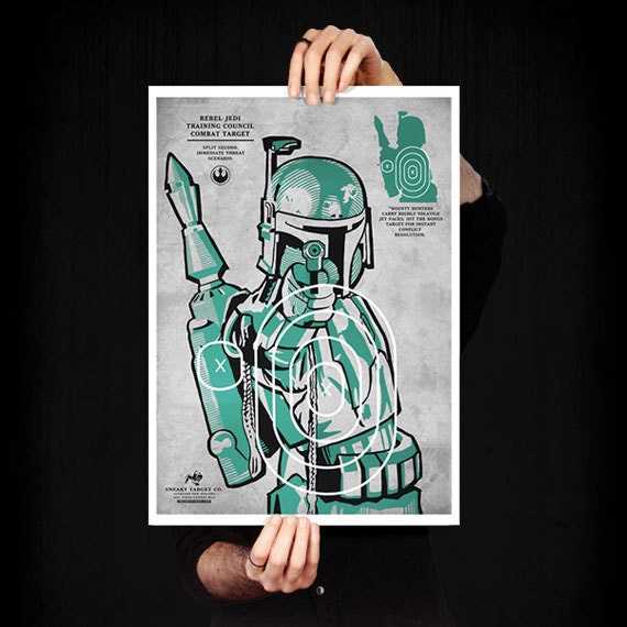 Star Wars Boba Fett Art Print. Limited edition poster