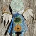 Skeleton Blue Angel Art Doll Ornament