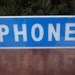 Telephone Booth Phone Sign