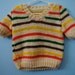 Vintage Handmade Rainbow Stripe Sweater