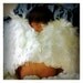 6 to 9 months - White Feathered Baby Wings