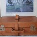 VIntage Leather Suitcase Luggage, Brown Leather Luggage, Vacation Travel Necessities, Spring Break, Unique Gift for Him, Home decor