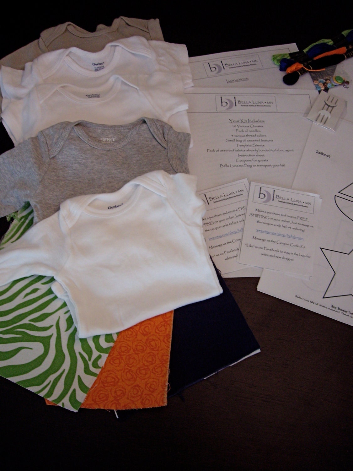Baby Boy Onesie Applique Making Kit