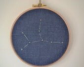 Scorpio Zodiac Sign, Astrology Wall Art, Constellation Embroidery