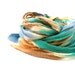 Women infinity scarf -  Cobweb felted wool Circle scarf - necklace / blue mint green beige - autumn fall winter fashion - ready to ship