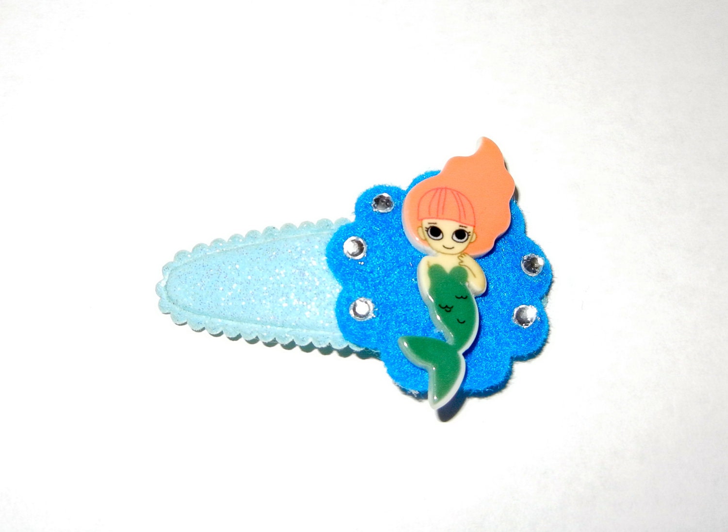 Embellished Little Mermaid Snap Clip