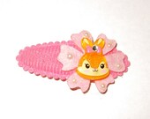 Embellished Yellow Bunny Rabbit Snap Clip