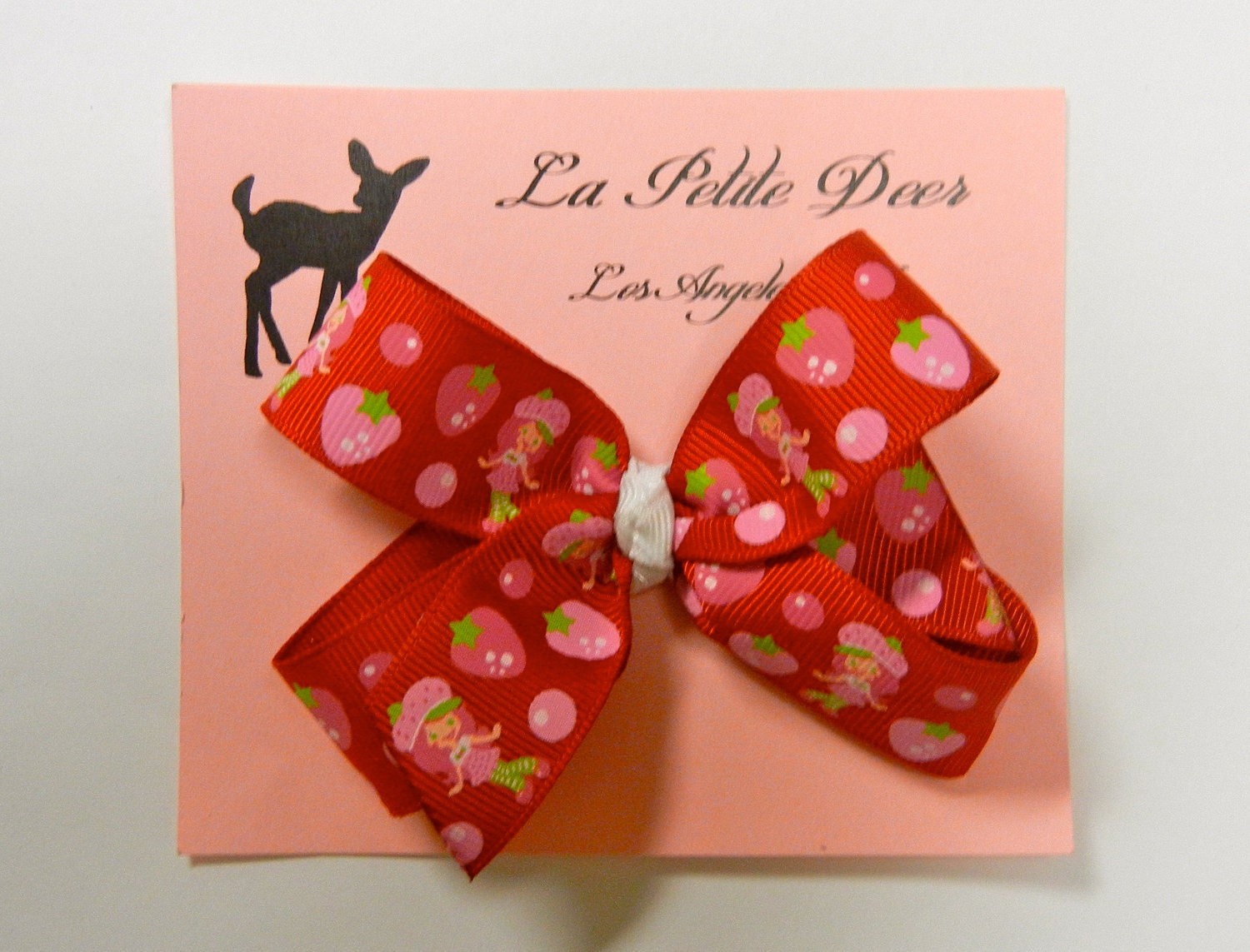 Strawberry Shortcake Classic Grosgrain Hair Bow