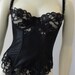 Black Poirette Corselet // Garter Belt // Vampy Lace Lingerie