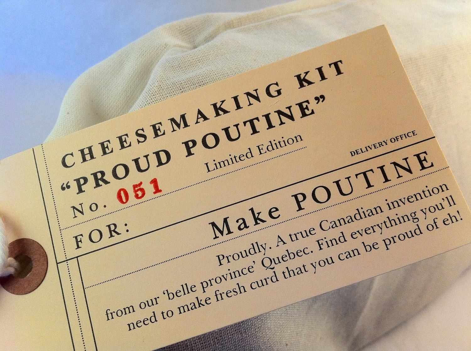Poutine Kit - Make your own cheese curds. Gravy included.