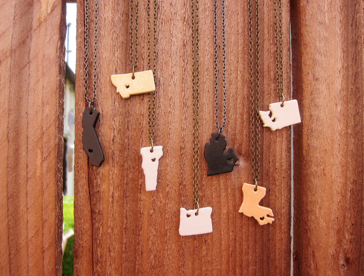 Baby Louisiana Ceramic State Pride Necklace