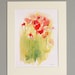 Red Poppies original watercolour painting 8 x 10 inches