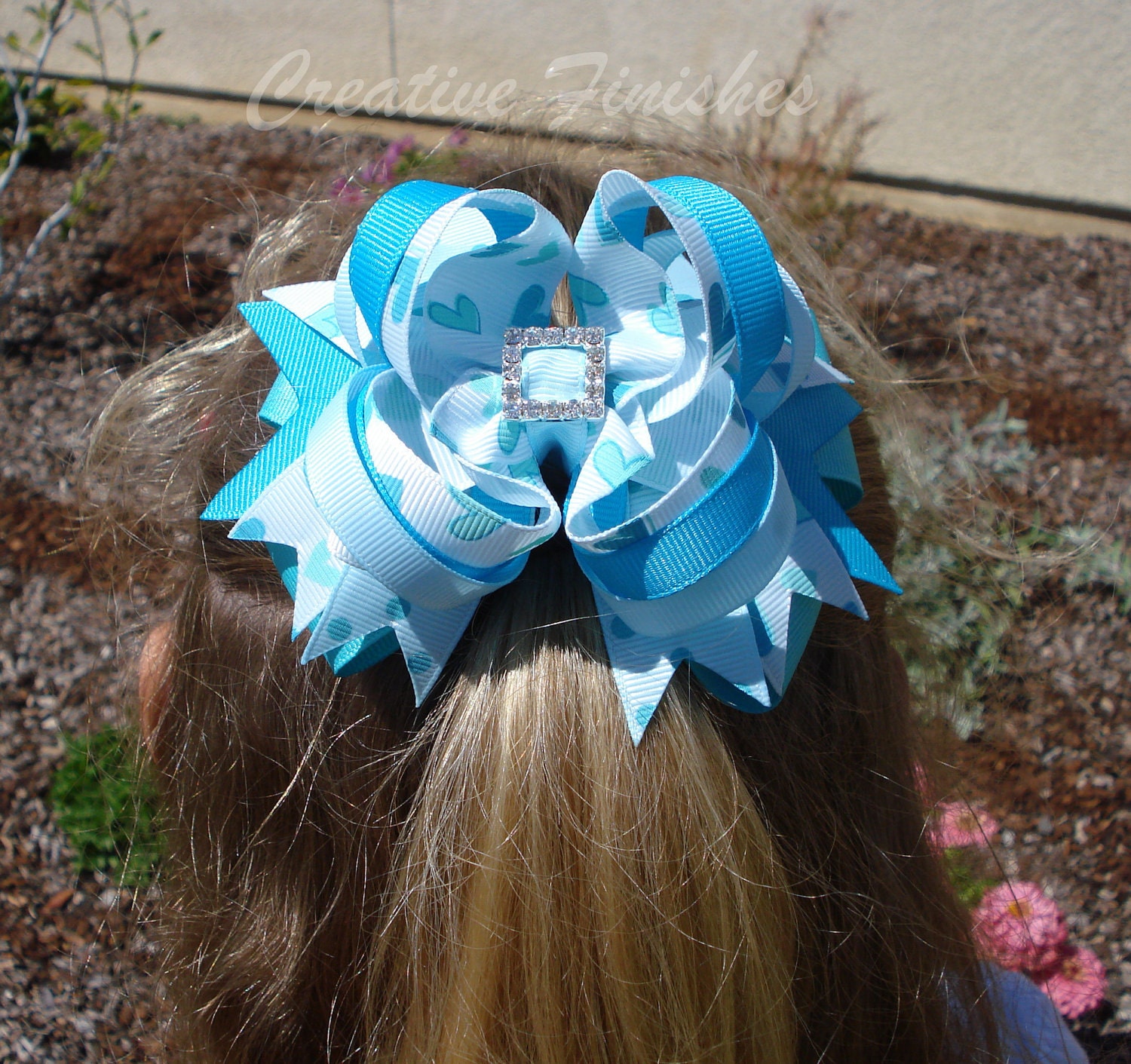 Hot Pink and Zebra Tiara Princess Hair Bow