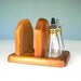 Vintage Pyrex Salt and Pepper Shaker Napkin Holder Set Mid-Century