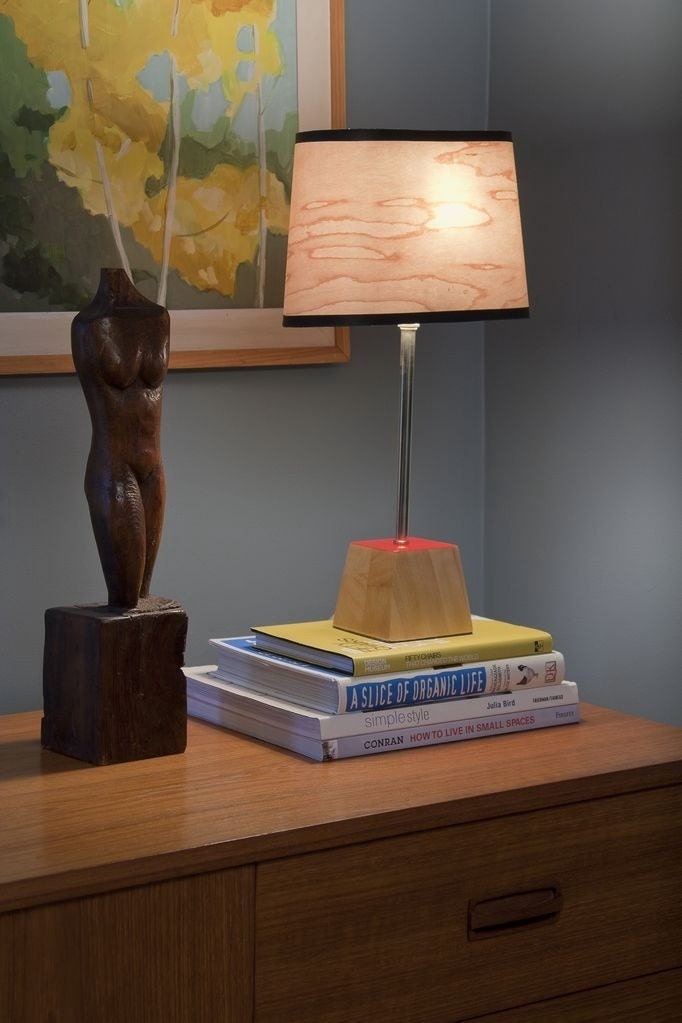 Oval Maple Wood Veneer Lampshade