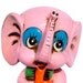 PINK Elephant Coin Piggy Bank Kitschy Retro Mod and Cute / 60s 70s Vintage