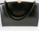 1960's Vintage Handbag - Classic Black Dorian Handbag