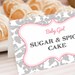 Custom Pink & Grey Buffet Food Labels