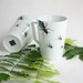 PORCELAIN MUG with beetles screen printed