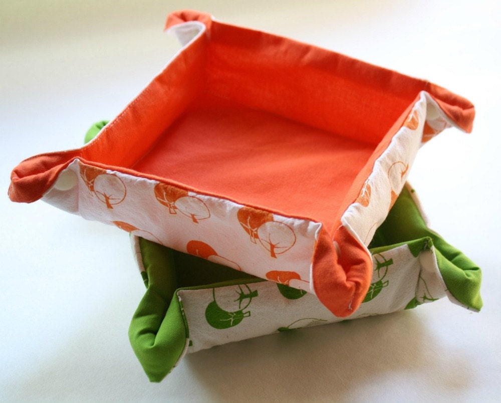 Items similar to Fabric basket Bread basket tea basket on Etsy