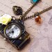 Summer time - a pocketwatch and vintage camera necklace