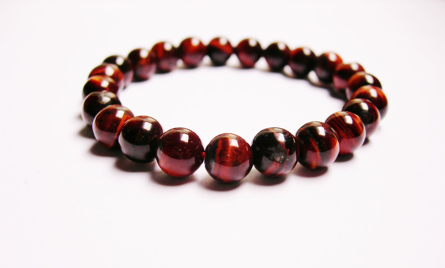 Classic Genuine Red Tiger eye gemstone bracelet