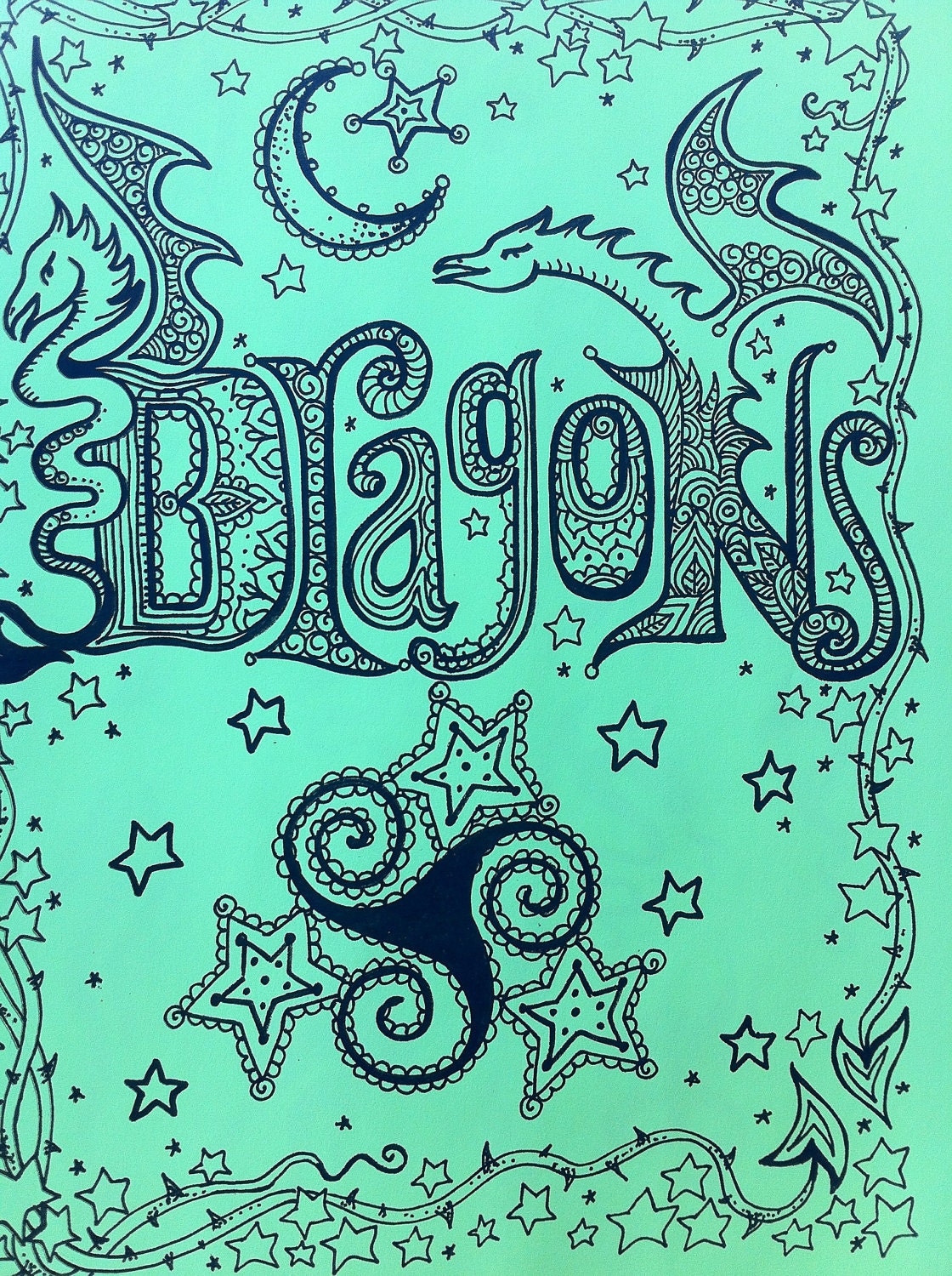 Dragons Design Book: For Henna Tattoos and Art Projects (Kit 1218)