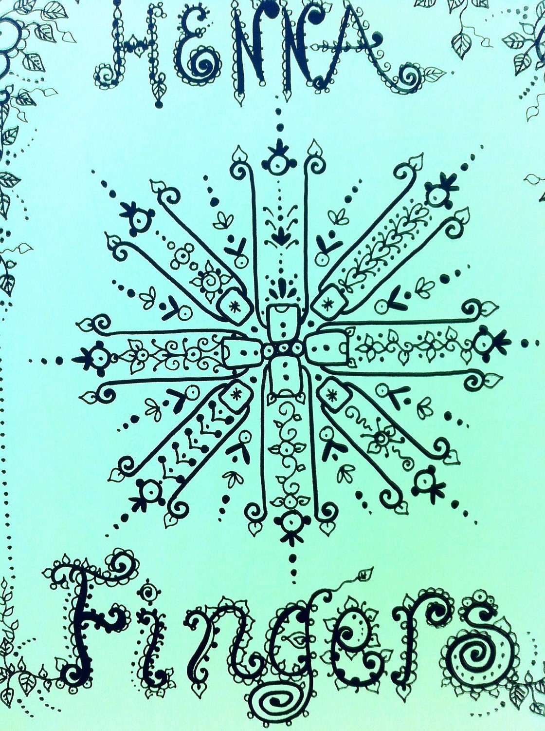 HENNA Fingers Design Book for Henna Tattoos Original Patterns Fun Designs  1259