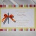 Sweet Colorful Handmade 1st Birthday Invitation with Candle