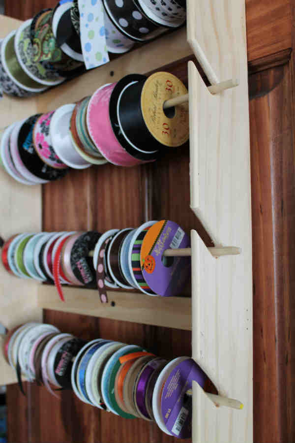 CUSTOM LISTING - Handmade Ribbon Rail Ribbon Holder for Organization