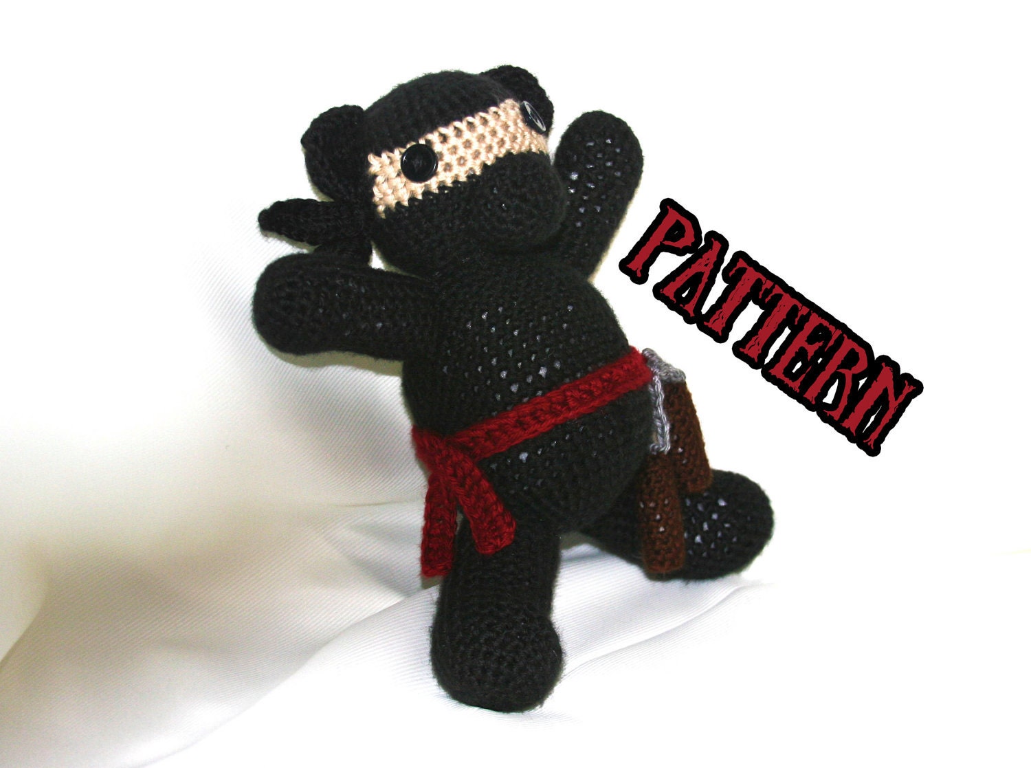 Ninja Bear - Amigurumi Crochet Pattern