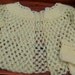 Baby Sweater & Booties, Hand Crocheted Baby Clothes