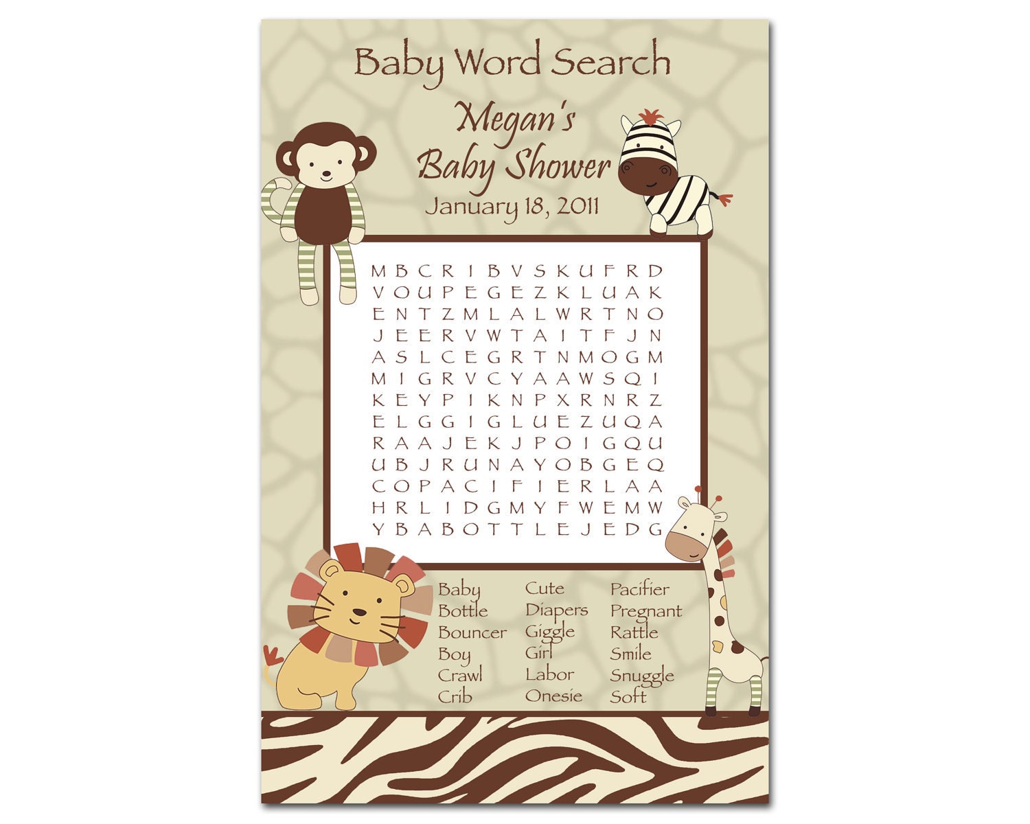 Jungle Word Search