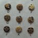 Choice of 4 button inserts for interchangeable necklace pendant