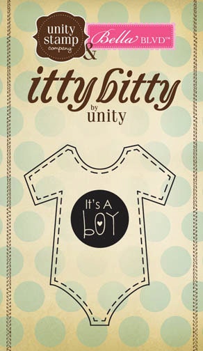 Bella Blvd. - Baby Boy Collection - It's A Boy - Itty Bitty Stamp by Unity Stamp