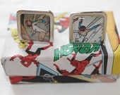 Avengers Cufflinks// Wasp //Recycled comic Cufflinks// Marvel comic cufflinks