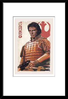 LIMITED EDITION- Han Solo- The Smuggler -13x19- star wars, movie, film, poster, print, geek, geekery, scifi, samurai, men, gift
